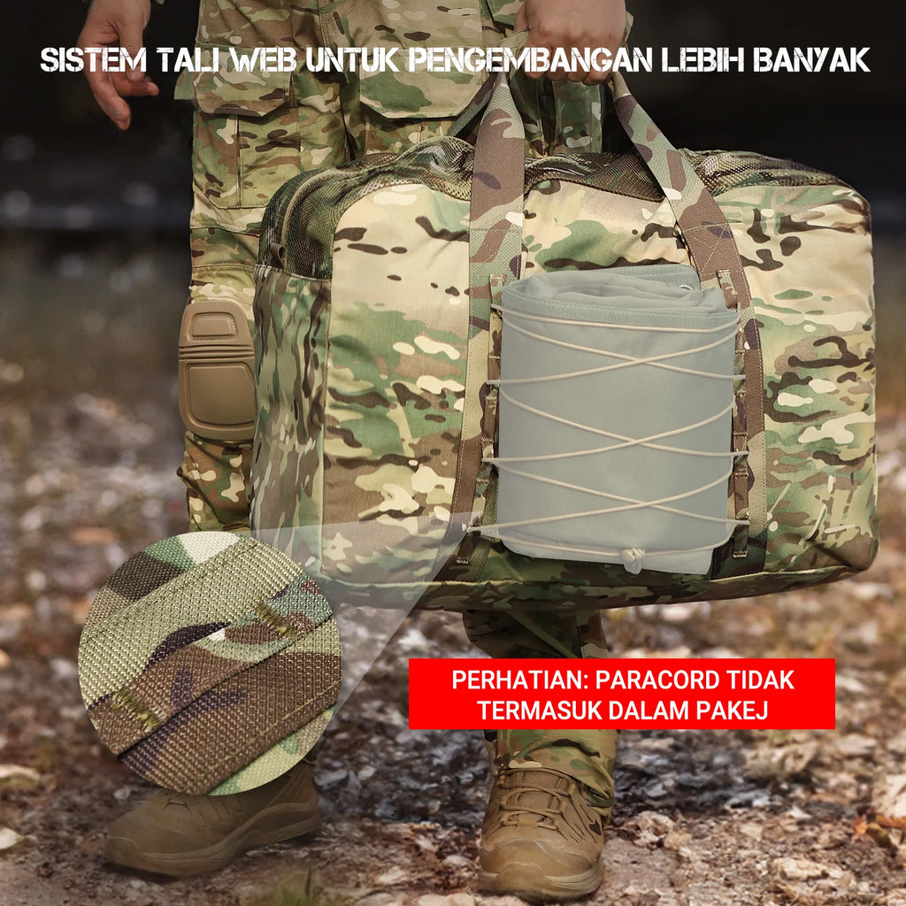 TitanDuffle™ 52L Heavy‑Duty Military Bag