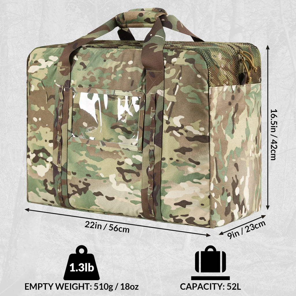 TitanDuffle™ 52L Heavy‑Duty Military Bag