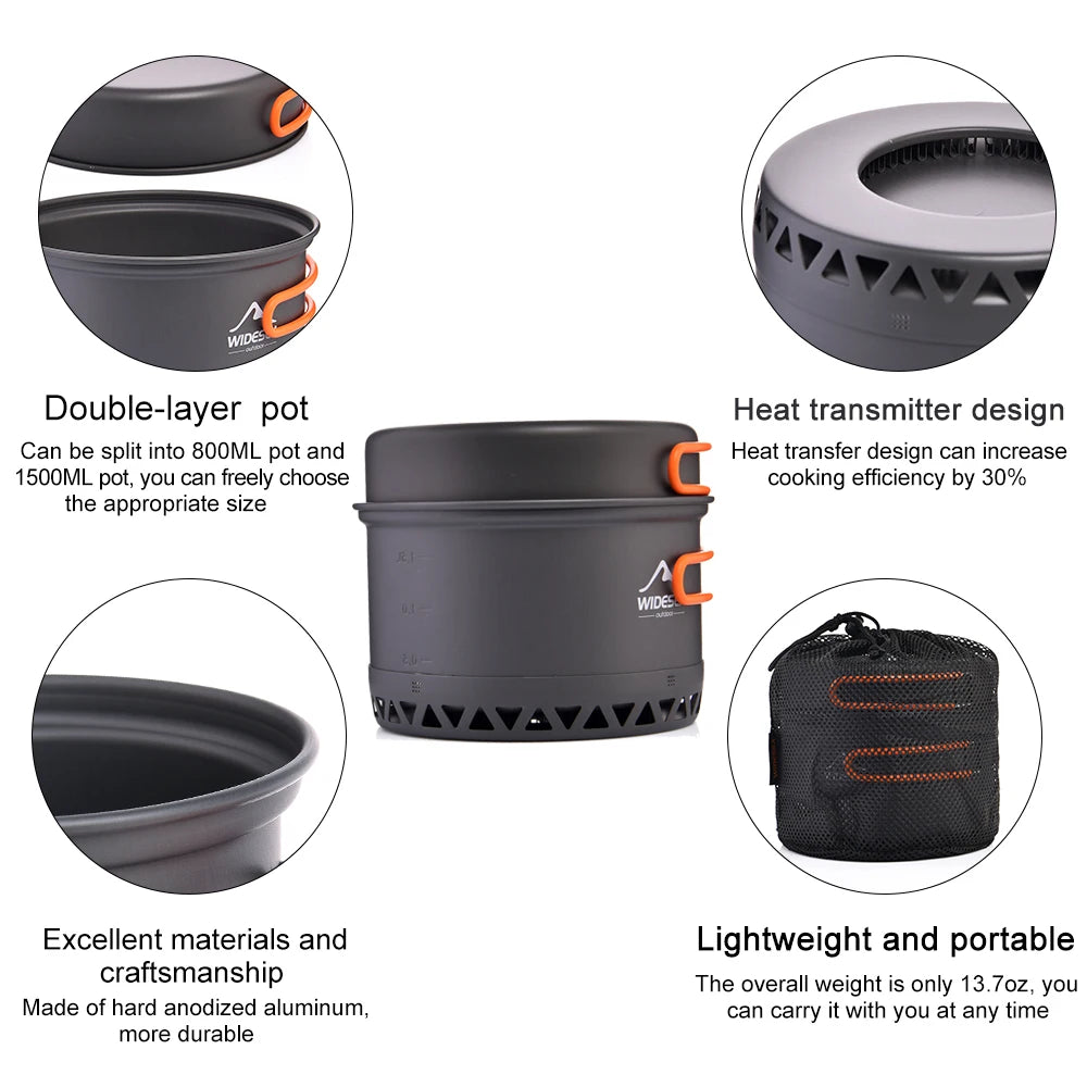 WideSea™ Explorer Cookware Set (1.3L & 2.3L)