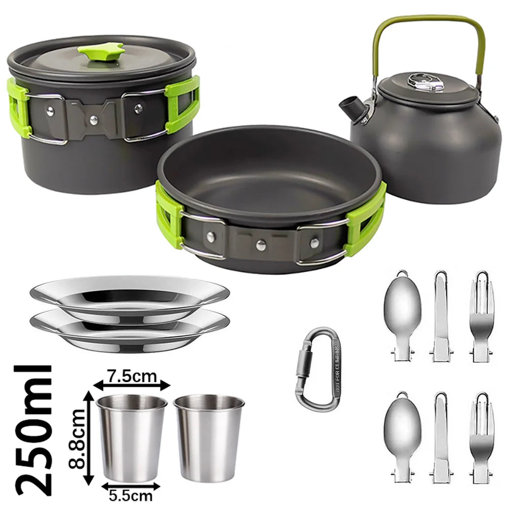 CampMate™ Non-Stick Cookware Set (2–3 personnes)