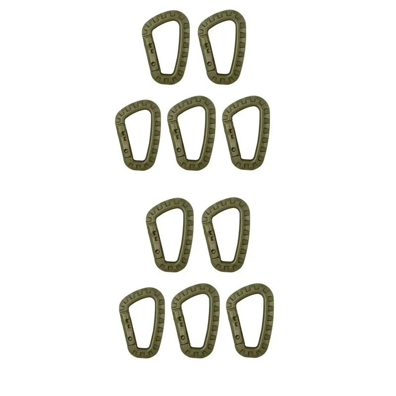 SteelGrip™ Tactical D-Ring Carabiner Set (1–10 pcs)