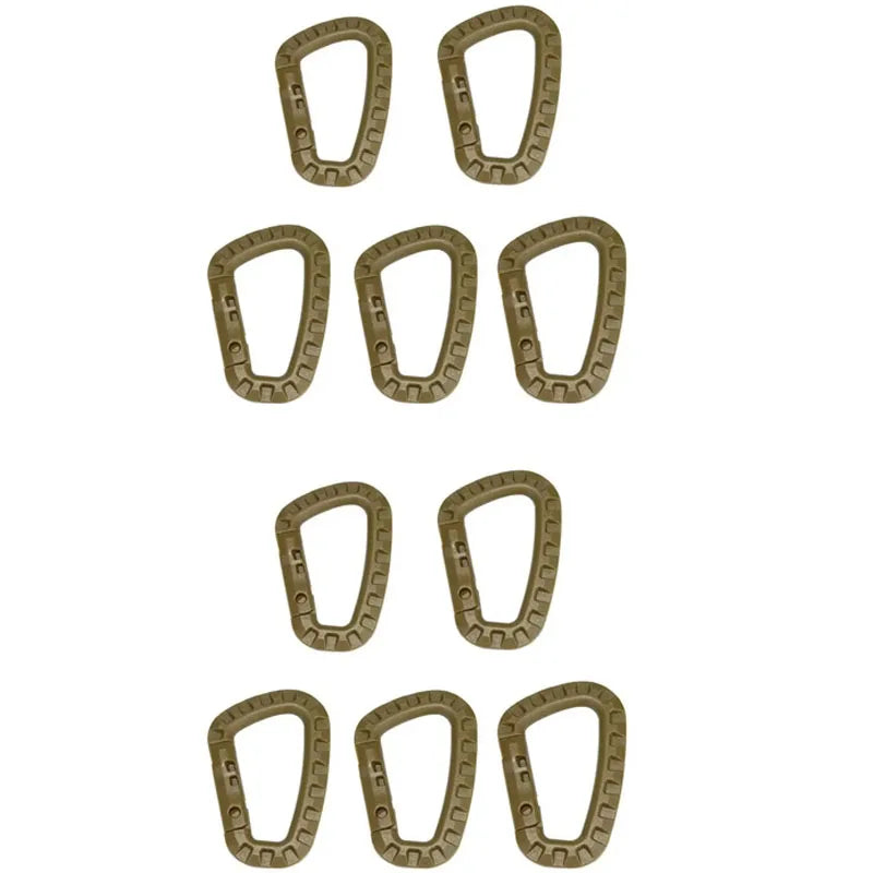 SteelGrip™ Tactical D-Ring Carabiner Set (1–10 pcs)