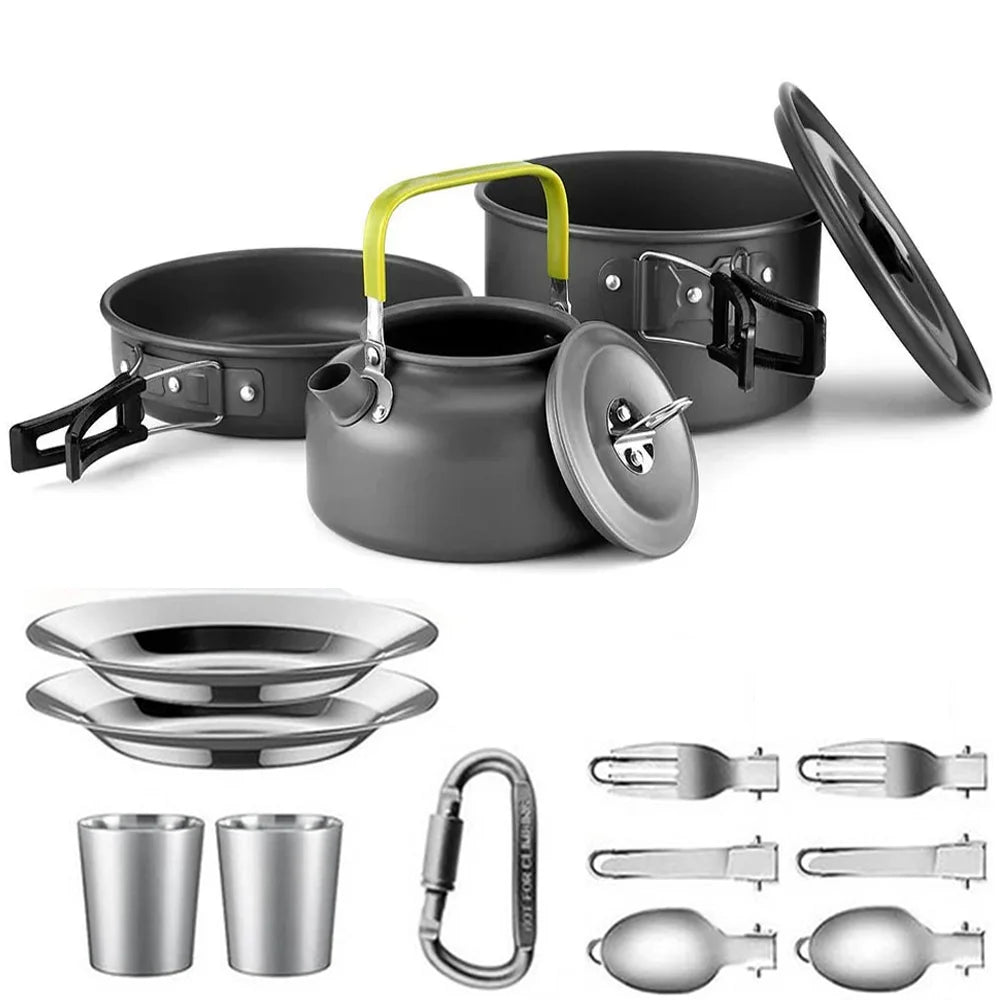 CampMate™ Non-Stick Cookware Set (2–3 personnes)