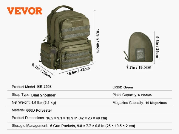 SucceBuy® ArmoryPack™ Modular Gun Backpack