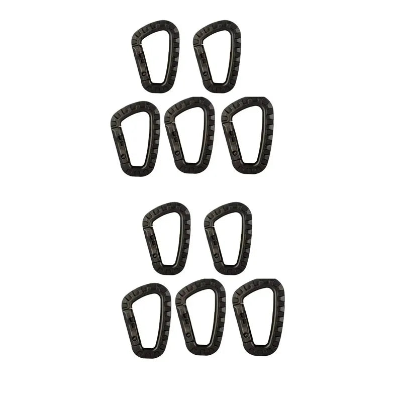 SteelGrip™ Tactical D-Ring Carabiner Set (1–10 pcs)