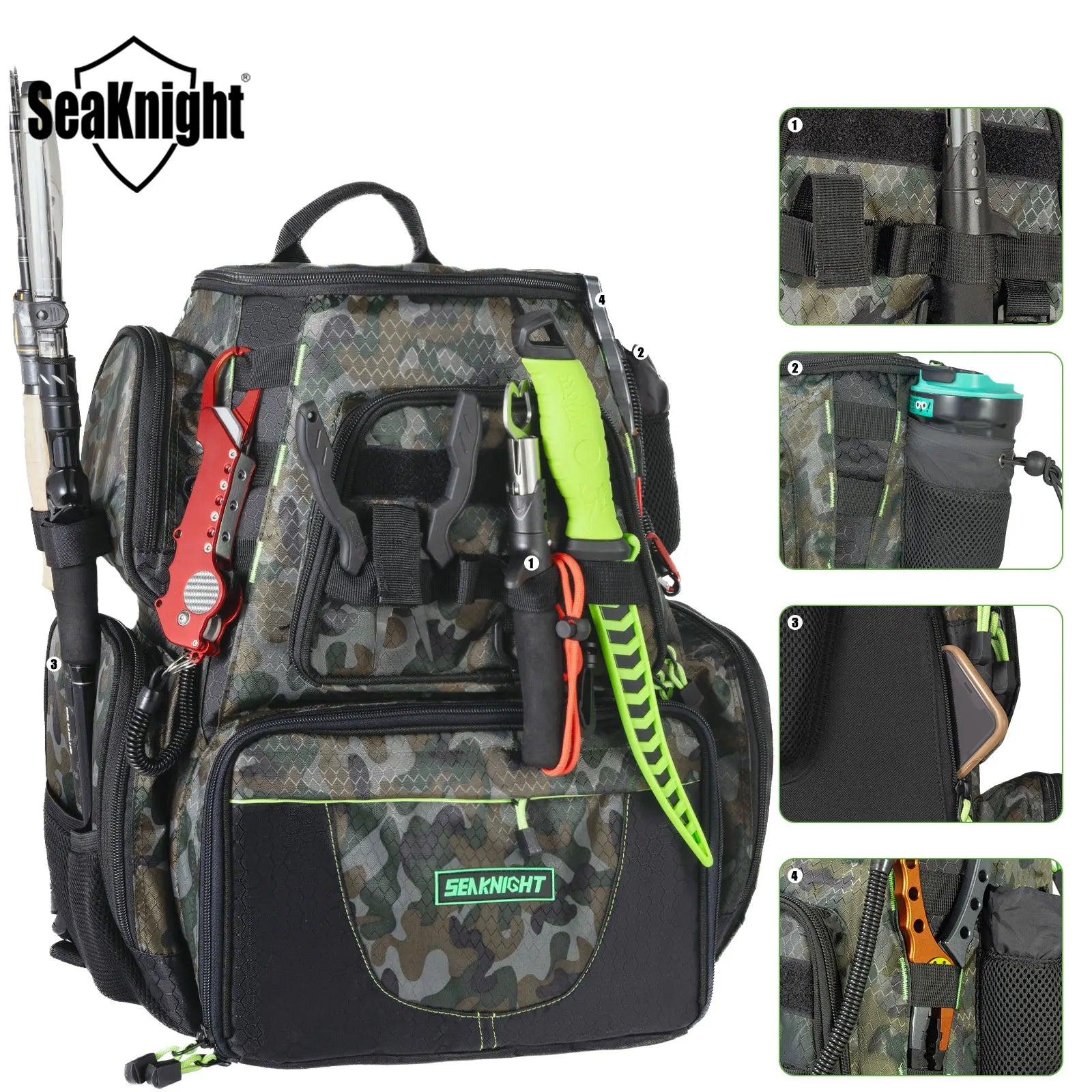 SeaKnight IronTrek™ SK010 Tactical Fishing Pack