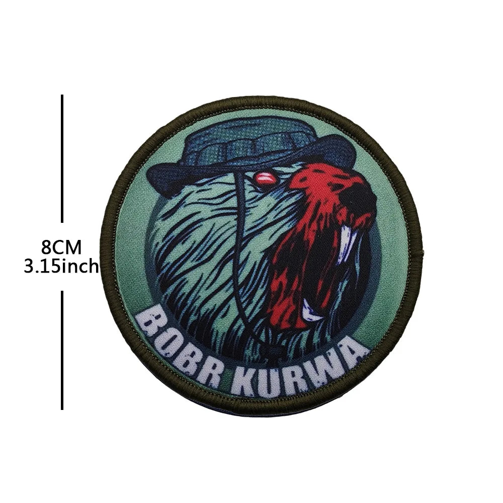 BOBR KURWA™ — Patch Tactique “Angry Beaver”