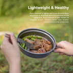 TitanVoyage™ Folding Titanium Cookware Set