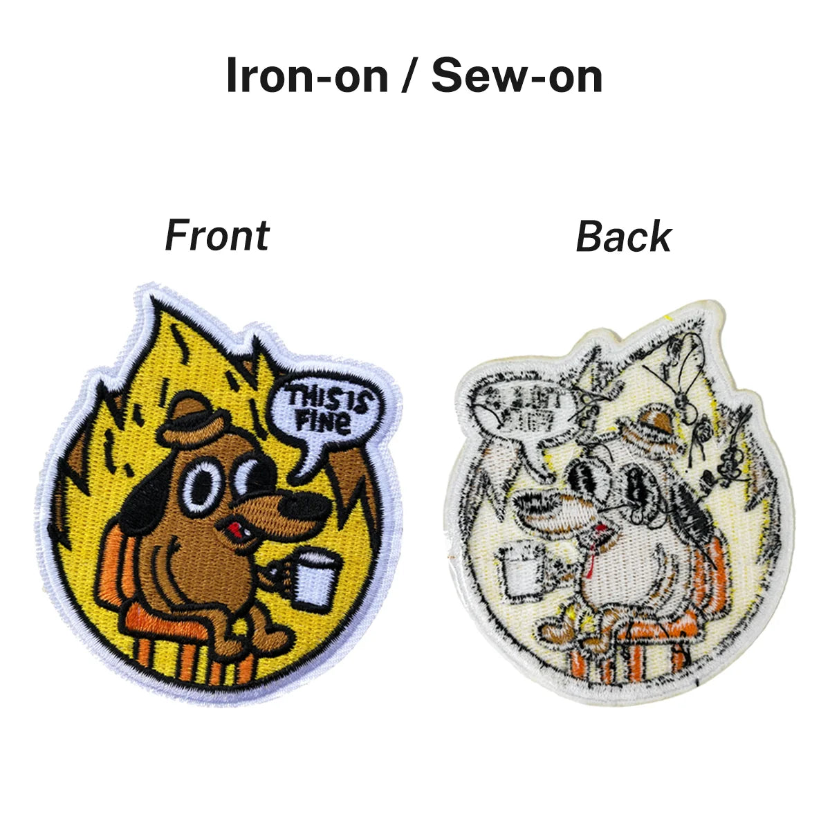 FineFlame™ Iron-On Meme Patch