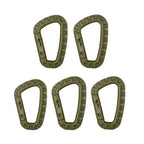 SteelGrip™ Tactical D-Ring Carabiner Set (1–10 pcs)