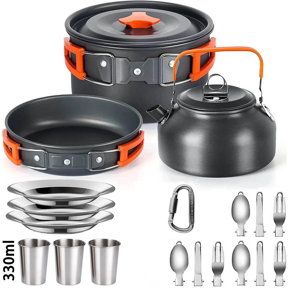 CampMate™ Non-Stick Cookware Set (2–3 personnes)