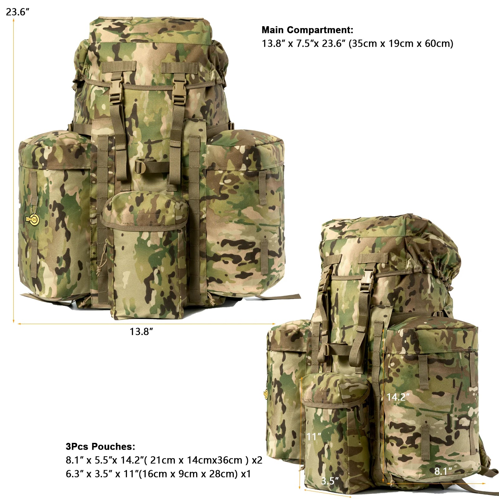 TerraForce™ PLCE Internal‑Frame Tactical Rucksack