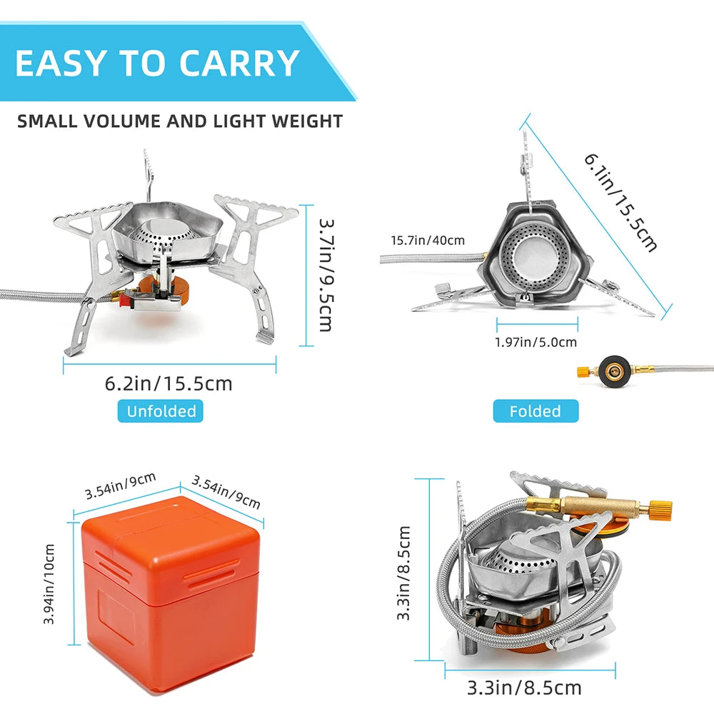FireStorm™ 3500W Windproof Camping Stove